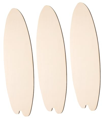 Zerodeko 3 Stück Surfbrett Wanddeko Holzrohlinge Selbstgemacht Surfbrett Dekoration Für Kinder Und Party Innen Und Außen