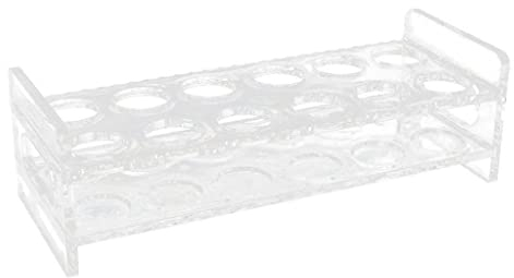 Duiaynke Premium 12-Hole Clear Acrylic Shot Glass Holder Rack Barware Whiskey Cup Serving Tray for Restaurant Gathering