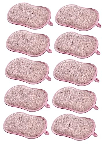 Dishwashing Sponge Pad Sponge Scrubber 10pcs for Kitchen Cleaning | Cleaning Sponge Pad, Dishwashing Pad, Scouring Pads Kitchen, Kitchen Cleaning Scrubber Random Color