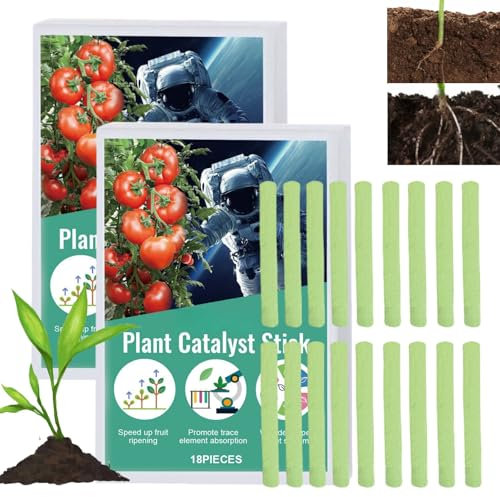 2 * 18Pcs Plant Fer/tilizer Sticks,Indoor Plant Food,Houseplant Compost,Plant Nutrition Bar Fer/tilizer Spikes,Speed Up Fruit Ripening Sticks for Plants,Hydrangea Feed,Plant Growth Nutrition Sticks