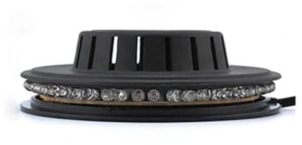 HPHPH Christmas Projector, 8W RGB Sunflower Projector Lighting Disco Wall Stage Light Bar DJ Sound Background Christmas Party Lamp Hot Mini 48 LEDs,Halloween, Christmas.(Nero)