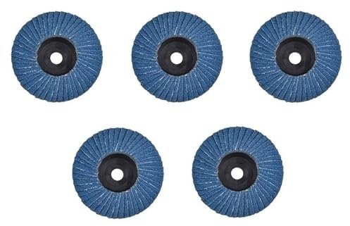 Dischi per smerigliatrice angolare 5 pezzi Dischi lamellari piatti 75mm Dischi abrasivi da 3 pollici Mole da 80 grana Lame da taglio for legno for smerigliatrice angolare, lucidatura a grana 80(Grit60