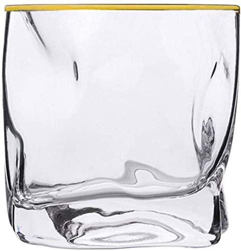 Set da whisky con 2 bicchieri attorcigliati, bicchieri da cocktail in vetro ultra trasparente senza piombo, stile antico, per scotch bourbon, set regalo vintage da whisky