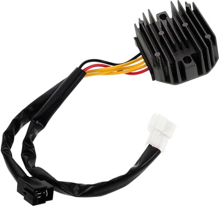 UTHCLO Regulador de Voltaje para Motocicleta Rectificador Estabilizador Eléctrico Duradero Fácil Instalación Compatible con Múltiples Reemplazo Práctico y Ajustable
