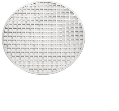 Zilimontt Tapis de cuisson rond en acier inoxydable pour barbecue, 18 à 30 cm de diamètre avec 2 mm d'épaisseur, grille de cuisson multifonction pour une utilisation en extérieur (26 cm)