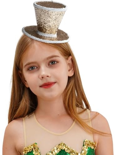 Agoky Minitophuthaarnadel Fascinator Kopfbedeckung Für Damen Teeparty Kostüm Verkleidungsaccessoires Gold A Einheitsgröße