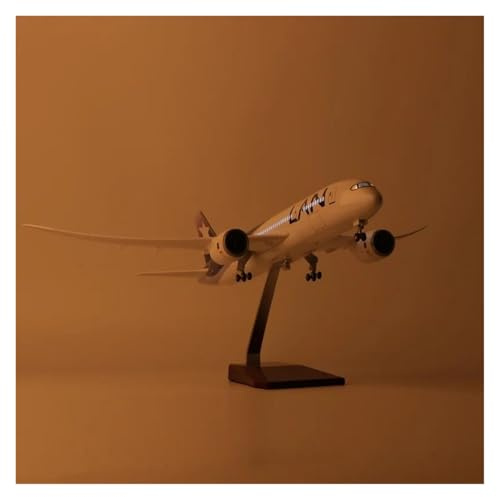 47CM 1/130 Für B787 Diecast Harz Flugzeug Modell Kreative Dekorationen Oder Souvenirs Miniatur-Hobby-Spielset(with Lights)