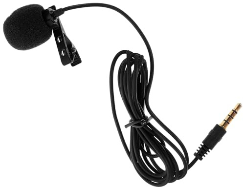 SOLUSTRE Omnidirektionales Kondensatormikrofon mit Noise Reduction und Plug and Play Professionelles Ansteckmikrofon für Indoor und Outdoor Aktivitäten aus Kunststoff und Legierung