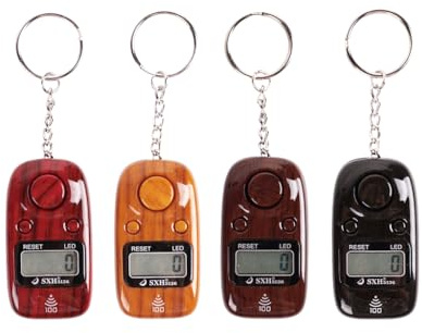 Anlising Digital Beads Counter, 4 Stück Effizientes Zählgerät, Elektronische Handheld Tally Counter,Elektronische Fingerzähler,Display Handzähler,Digitaler Zähler für Gebet,Stresslinderung,Entspannung