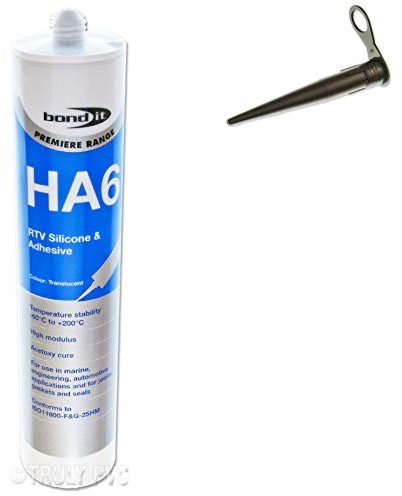 BOND IT BLACK HA6 RTV Silicone Sealant Marine Aquarium Safe Water Fish Tank Adhesive