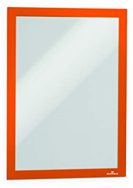 Durable 488209 inforam Duraframe A4, självhäftande magnetram, 10-pack, orange