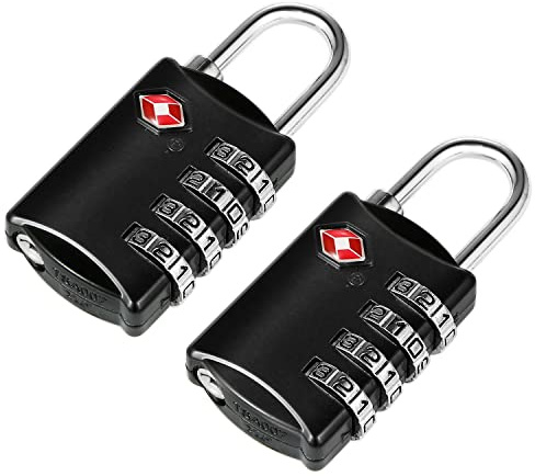 2 lucchetti TSA con codice a 4 cifre
