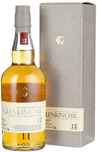 Glenkinchie 12 Year Old Single Malt Scotch Whisky | 43% vol | 20cl | Light Bodied | Sweet & Creamy | Single Malt Whisky Matured at Least 12 Years | Scotch Whisky | Herbal | Drying Finish