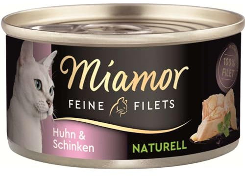 Miamor Zartes Naturfilet 24 x 80 g - Hähnchen & Schinken