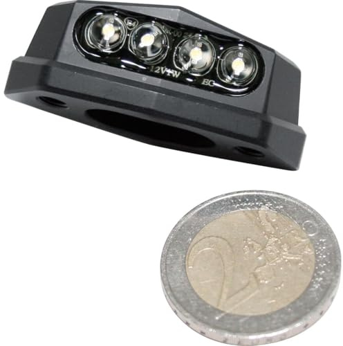 SHIN YO LED Alu Nummernschildbeleuchtung Quadro – 12V – E-geprüft