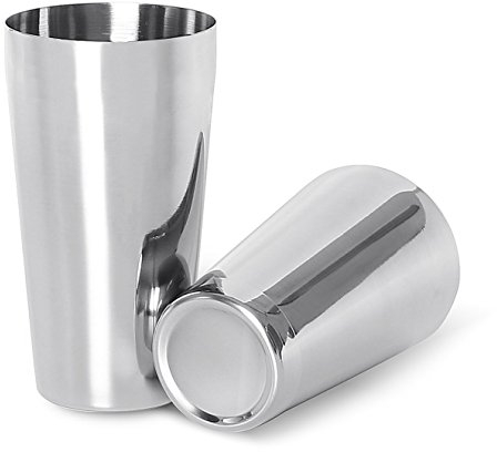 LANZON Boston Cocktail-Shaker: 2-teiliger Edelstahl Boston-Shaker Set, 500ml + 750ml Cocktailshaker Barset für alle Professionelle Barkeeper und Zuhause Cocktail Liebhaber
