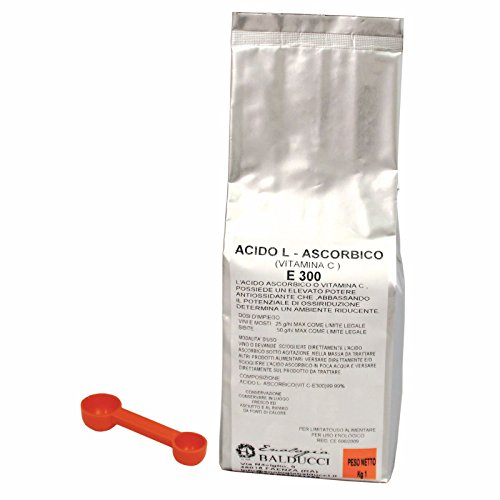 KG.1 ACIDO ASCORBICO PURO 100% CON DOSATORE - VITAMINA C - E 300 - NO OGM -GLUTINE FREE, in Polvere