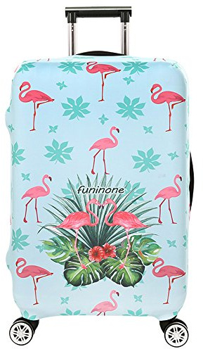 Kofferhülle Elastisch Kofferhülle Bambus Kohlefaser 18-32 Zoll Kofferschutzhülle Gepäck Cover Reisekoffer Hülle Kofferschutz Luggage Cover Gepäckabdeckung (Color 4, S)