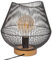 Atmosphera - Lampe filaire Jena noire - métal H28 cm