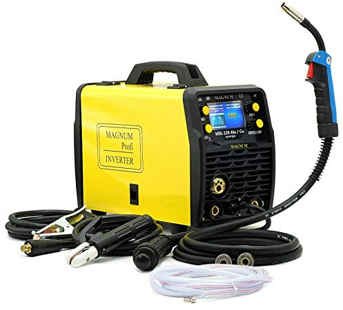 Magnum™ 220 Alu/Cu MIG/MAG WIG SYNERGIE LCD 3in1 Inverter Schweißgerät 200A Alu CuSi CuAl