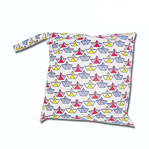 Egurs Wetbag Wasserdicht Wiederverwendbar Wickeltasche Windelbeutel Fähre M=30 * 28cm