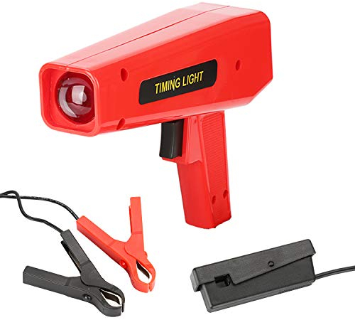 Lospitch Zündlichtpistole mit Robusten Krokodilklemmen, Zündzeitpunktpistole Stroboskoplampe Blitzpistole Zündung 12V