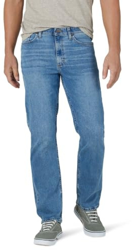 Wrangler Authentics Men's Comfort Flex Waist Relaxed Fit Jean, Leon, 40W x 30L