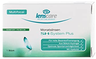 SH-System MULTIFOCAL Monatslinsen, 1 Stück/BC 8.6 mm/DIA 14.2 mm / +1.50 Dioptrien/Addition +1.50