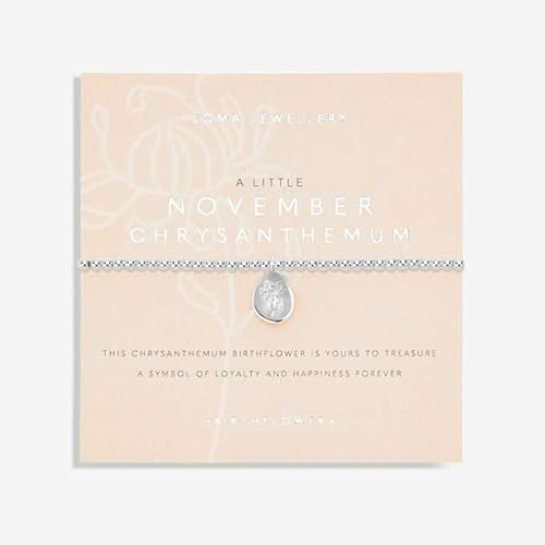 Joma Jewellery A Little Birthflower Bracelet gift to celebrate your loved ones birthday month
