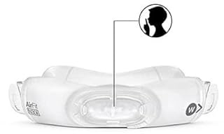 Resmed AirFit N30i Sw Quiet Nasal Cradle Pillow mit weichem Silikonkissen und QuietAir Vent Technologie für verbesserten Komfort und reduzierten Lärm