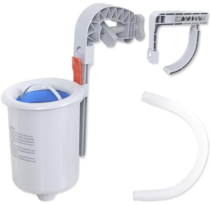 DIMAR GARDEN Pool Skimmer Korb oberirdisch Pool Skimmer Wandhalterung Oberflächenskimmer für Schwimmbad, Hang on Pool Skimmer mit Schlauch und Adapter