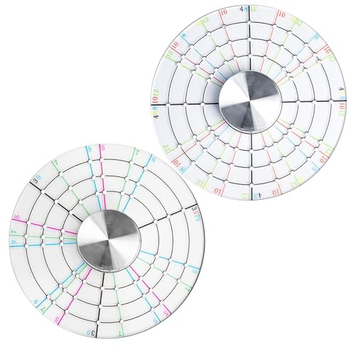 2 x Keramik-Töpfer-Spinner-Werkzeuge, Drehscheibe, Töpferscheibe, Trimmer-Werkzeug, Töpferei-Finishing-Werkzeuge, ungerade/gerade Zahlen-Zirkulator, Tonwerkzeuge für Töpfer und Tonkünstler