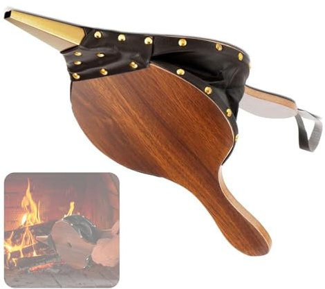 CZMYCBG Fuelle De Chimenea Grande Mediano Y Pequeño Soplador De Aire De Leña Boquilla De Fundición for Camping Al Aire Libre Barbacoa Chimenea Fuelle De Mano for El Camping, Chimenea De Interior (Col