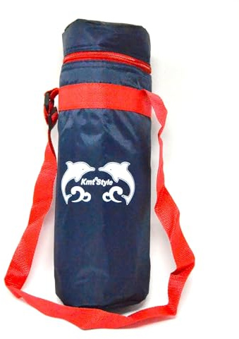 1,5 Liter Flaschenkühler, Stoff wie Denim, flexibel, tragbar, für Strand, Camping, Kühltasche