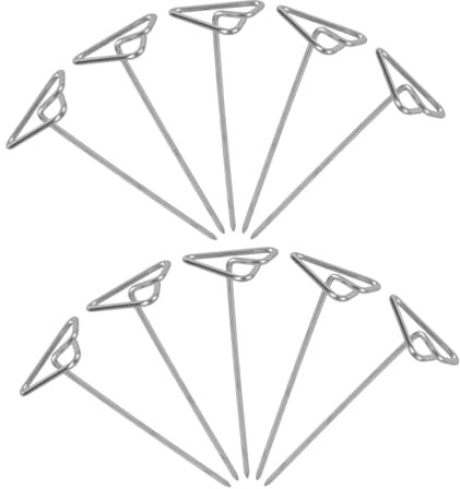 MAGICLULU Ensemble Dustensiles De Barbecue 10 Pièces Brochettes Triangulaires En Acier Inoxydable Brochettes Métalliques Pour Griller Des Brochettes Pour La Viande Le Poulet Et Les Légumes
