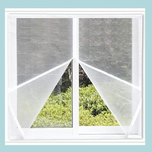 XCKJYDCDB PVC Fenster Isolierung,Thermo Vorhang Isolier Schutz Panel,Winter Kälteschutz Warmer Vorhänge,Durchscheinend Sichtschutz Folie,Multifunktions Dichtung Plane (60x80cm)