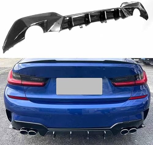 GUOQINGLH Heckstoßstange Diffusor für BMW New 3 Series G20 G28 2020-2022, Heckdiffusor Heckschürze Lippe Stoßstange Chassis Schützen Abdeckung Heckspoiler Splitter Zubehör