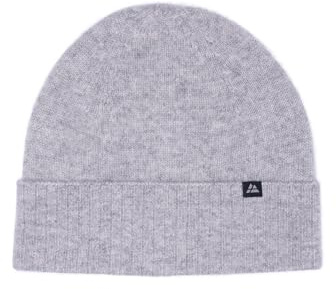 DANISH ENDURANCE Gorro de Cachemira 100% Pura, Máxima Suavidad, con Puño de Canalé, para Hombre y Mujer, Gris Claro Jaspeado, One Size