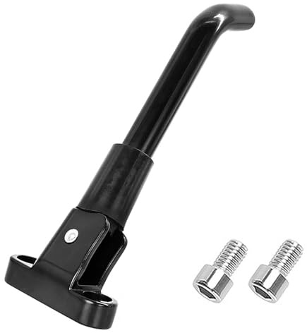 Oiieco Soporte universal para patinete eléctrico compatible con Xiaomi M365/Pro/Pro2/1S/Scooter 3. Soporte lateral plegable, aluminio, incluye 2 tornillos, fácil montaje, resistente, color negro