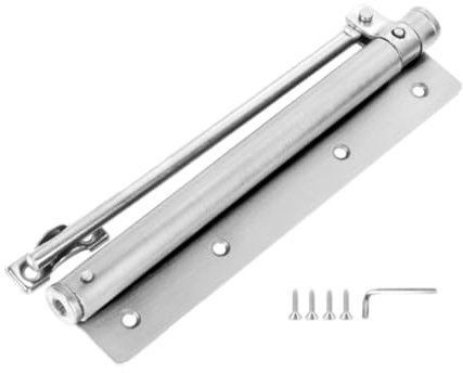 MagiDeal Automatischer Türschließer Edelstahl Möbelbeschläge Einfache Installation Zubehör Türverschlüsse für Küche Gewerbe, Silber