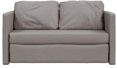 Hommdiy Bodensofa, Klappbar Bodenbett Sofa mit Schlaffunktion, Schlafsofa Schlafsessel mit Metallgestell, Klappsofa Sofabett für Wohnzimmer Schlafzimmer,Stoff Bodensofa Taupe
