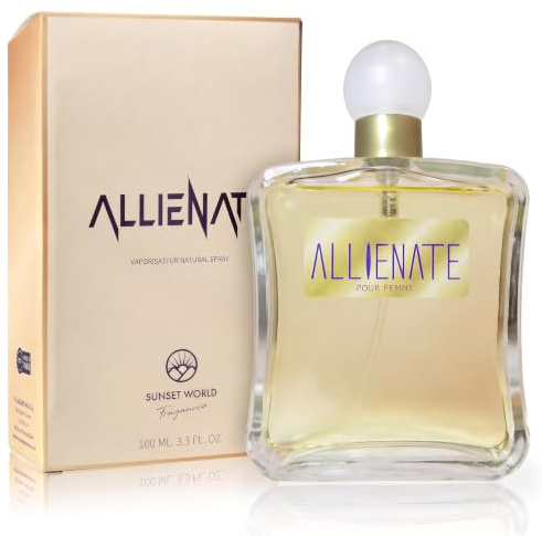Allienate - Compatible avec Allien Thierry. Eau De Cologne Intense 100 ml, Parfum Pheromone pour Femme, Parfum Generique