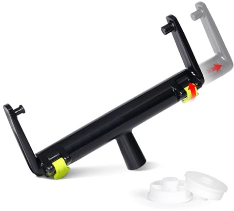 Verstellbarer Farbroller Rahmen 23-56 cm, für große Flächen wie Decken, Wände & Böden, mit Skala & Schnellverschluss, universelle 3/4 Zoll Gewindeschnittstelle