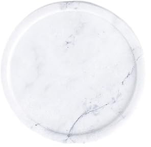 ROMISBABA Assiette Marbre Blanc Pour Bijoux Plat à Bijoux Décoratif Rangement Boucles Oreilles Et Clés Accessoire De Chambre Ou Salle De Bain