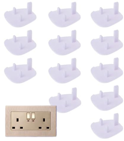 Krmoau Lot de 12 protections pour prise de courant pour la sécurité de bébé, sécurité enfant | Fiche de sécurité pour chambre d'enfant