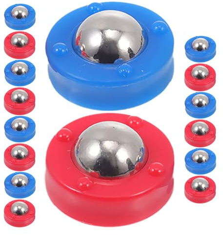 DECORNIJIA 30 Discos De Repuesto para Futbolín Tejo Y Curling También Disponibles para Máquinas De Futbolín Y Shuffleboard Además Incluye Rodillos De Repuesto para Shuffleboard