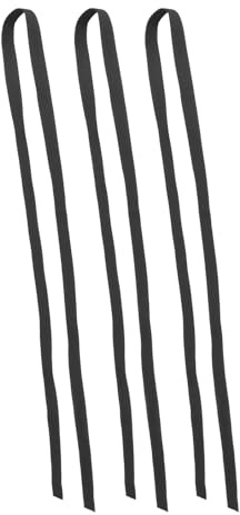 GANAZONO 3 Cinturones de Taekwondo, Karate y Judo de Algodón Negro 280 Cm, Unisex para Entrenamiento y Exhibición en Artes Marciales, Equipo de Cintura para Hombres, y Adultos