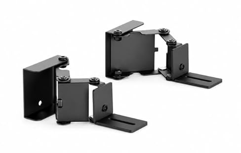Part King Soundbar Flexible Wall Bracket Mounts with Extending Arm and Swivel suitable for Back or Bottom Mounting - Colour: Black