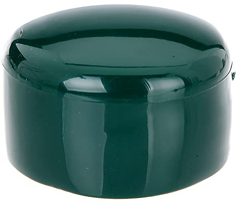 Alberts 654542 Capuchon métallique Rond | PVC Vert | pour Poteau Ø 48 mm