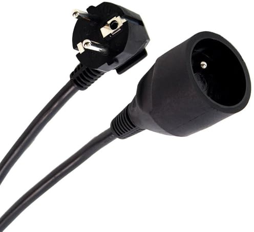 Plugger Rallonge électrique 5 m Noir